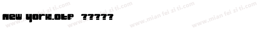 new york.otf字体转换